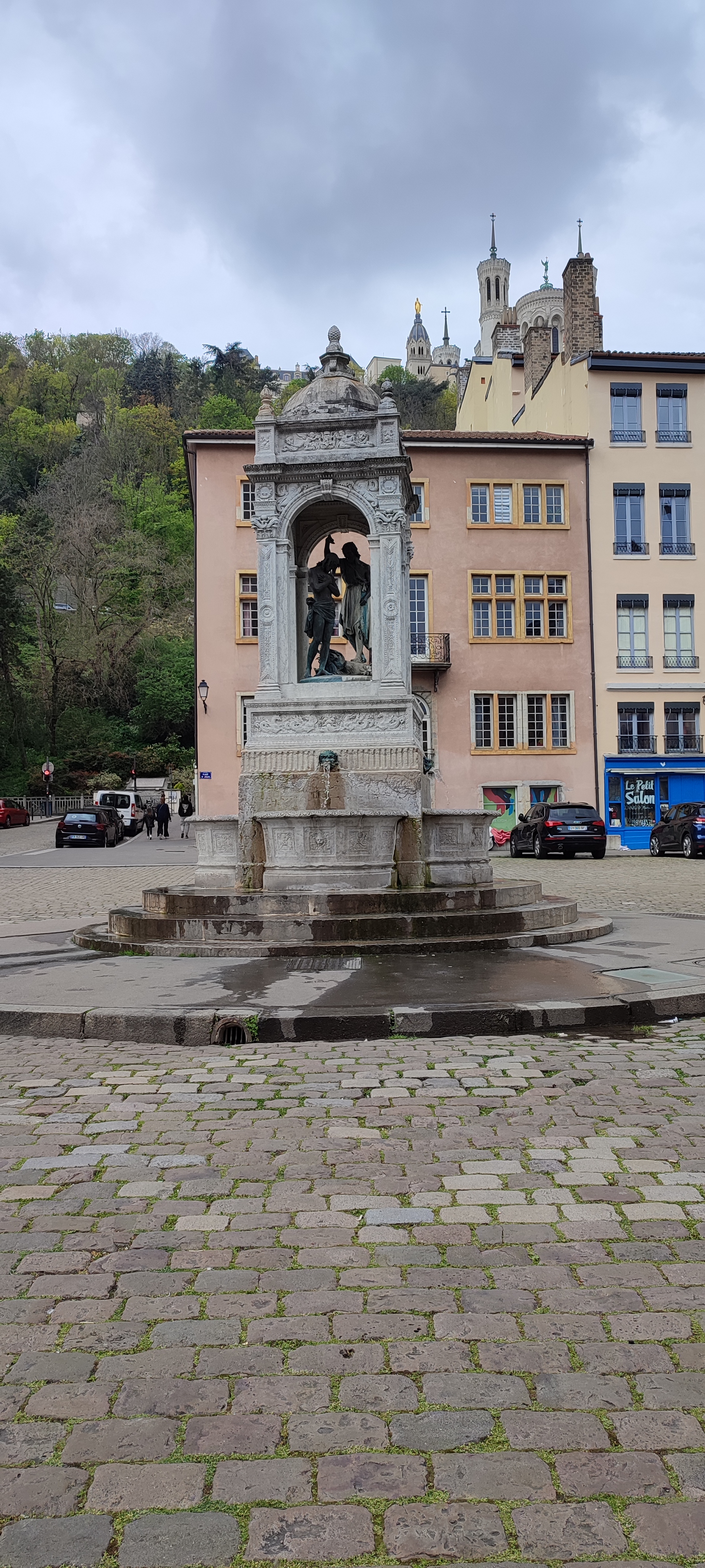A fountain in Lyon