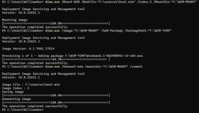 Update boot.wim index 2